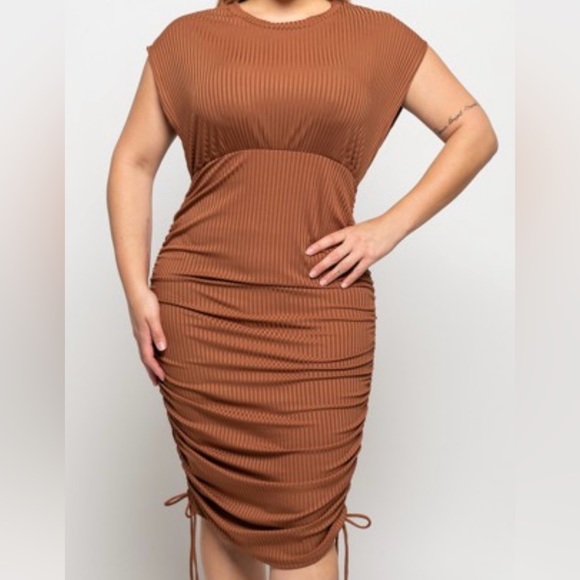 Light Blue midi Dress - Picture 3 of 4